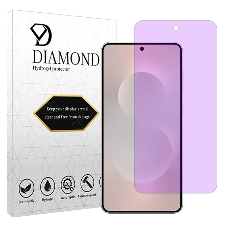 محافظ صفحه نمایش فیلتر بنفش دیاموند مدل Eye care مناسب برای گوشی موبایل سامسونگ Galaxy S25 Edge