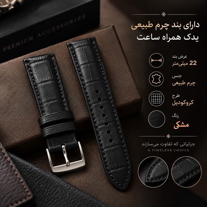ساعت مچی عقربه‌ای کلاسیک مردانه انزو سوئیس مدل تقویم دار کد EC-618ABG