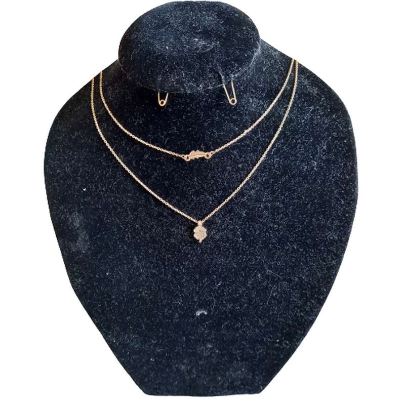 گردنبند زنانه اکسسورایز مدل دولاینه 313