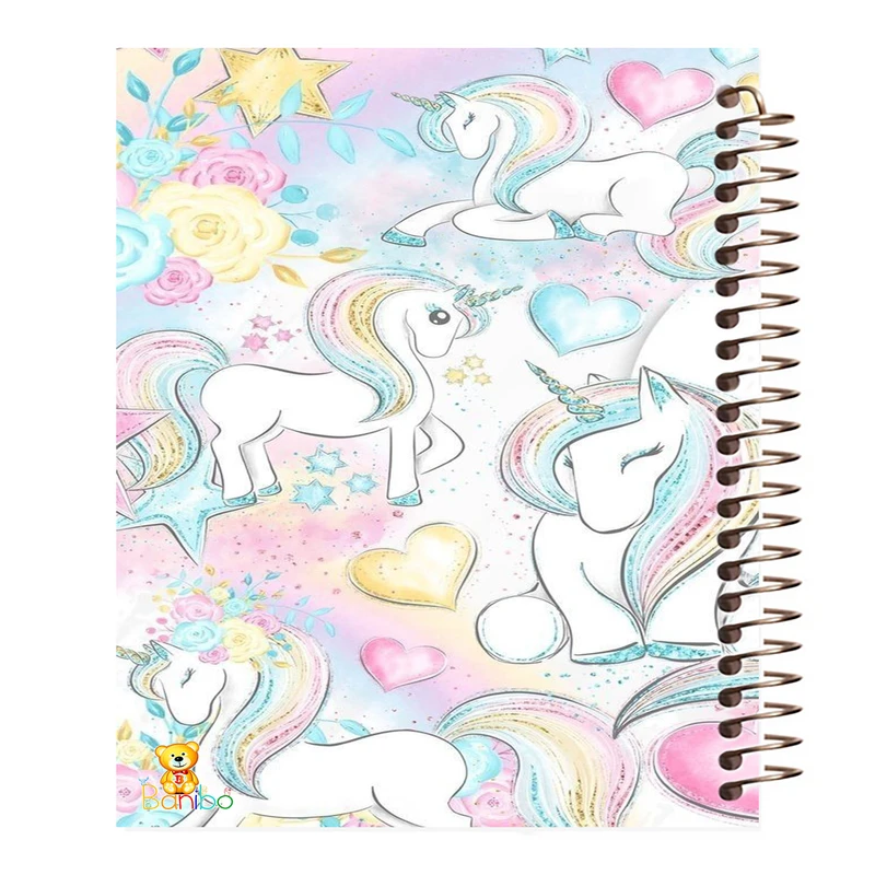 دفتر زبان 100 برگ بانیبو مدل یونیکورن کد 157