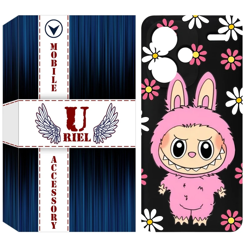 کاور یوریل مدل KSH کد 106 طرح عروسک لبوبو مناسب برای گوشی موبایل شیائومی Redmi Note 13 Pro Plus