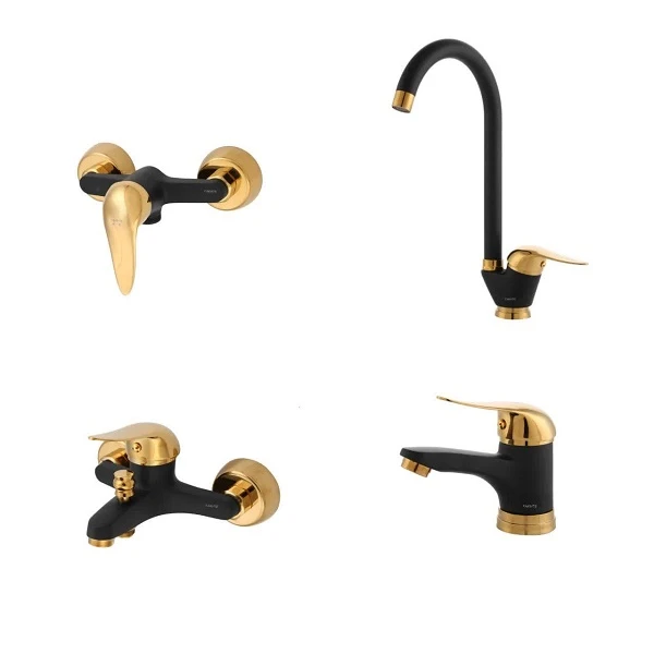 ست شیرآلات فاخته مدل زحل پلاسMT مجموعه 4 عددی 