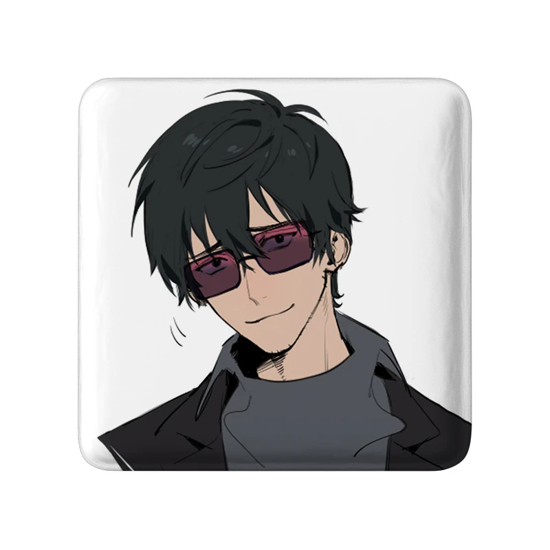 پیکسل خندالو طرح نیکولاس انیمه تریگان (Trigun) مدل مربعی کد 36197