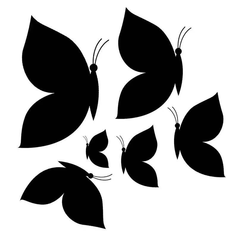 شابلون باتیس آرت طرح پروانه کد 599