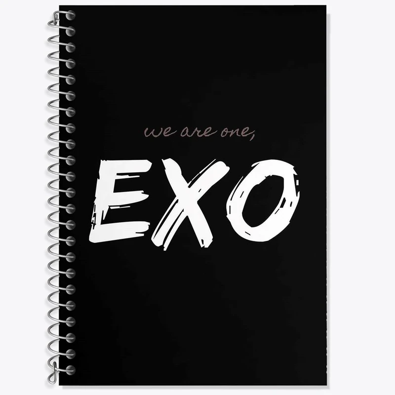 دفتر زبان 50 برگ خندالو مدل سه خط طرح گروه اکسو EXO کد 13654