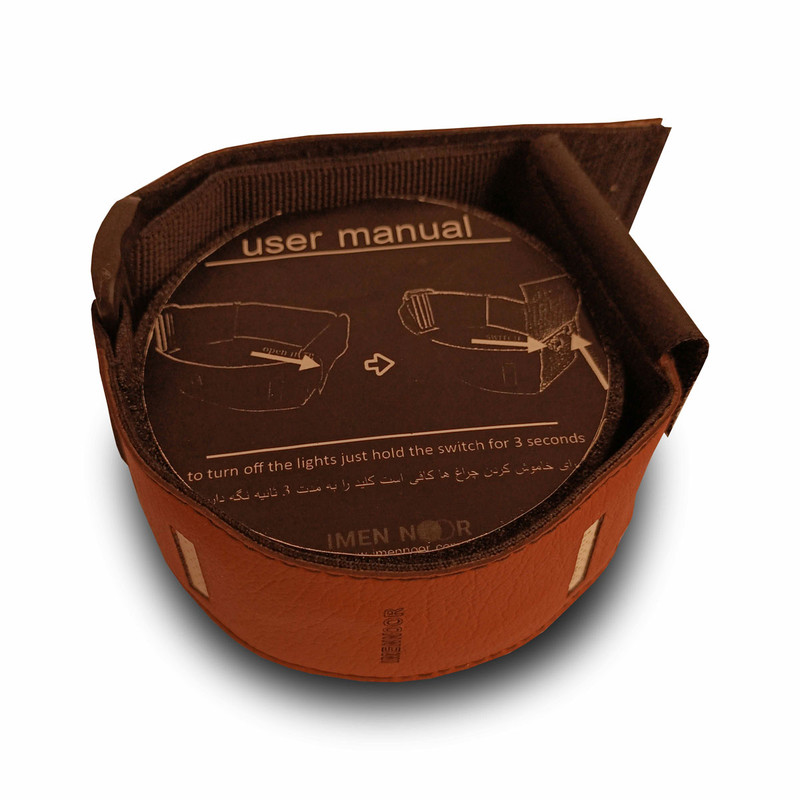 چراغ هشدار ایمن نور مدل  بازو بند چرمی