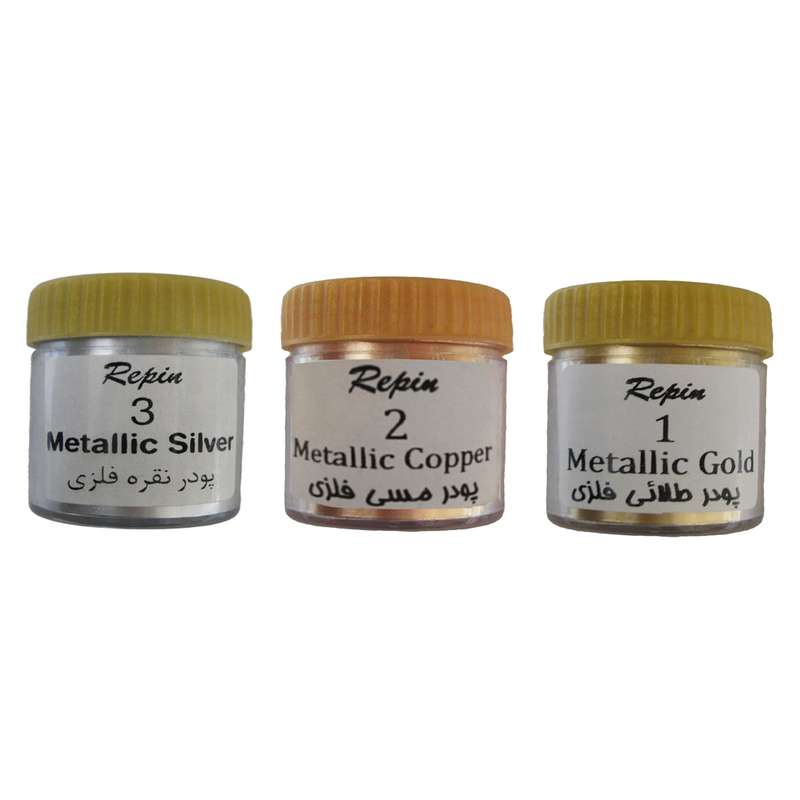 پودر رنگ رپین مدل فلزی حجم 20 میلی لیتر بسته 3 عددی