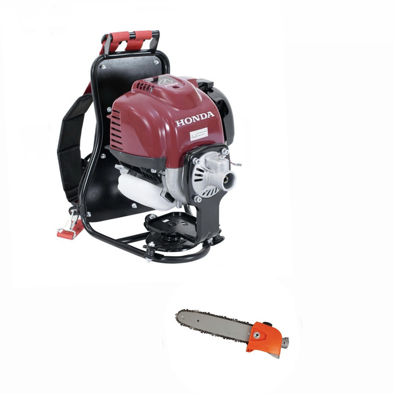 علفزن پشتی هندا مدل GX35 به همراه تبدیل علف زن به اره