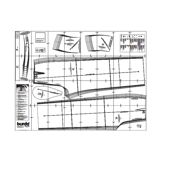الگو خیاطی بلوز شلوار و اورال زنانه بوردا استایل کد 6516 سایز 34 تا 46 متد مولر