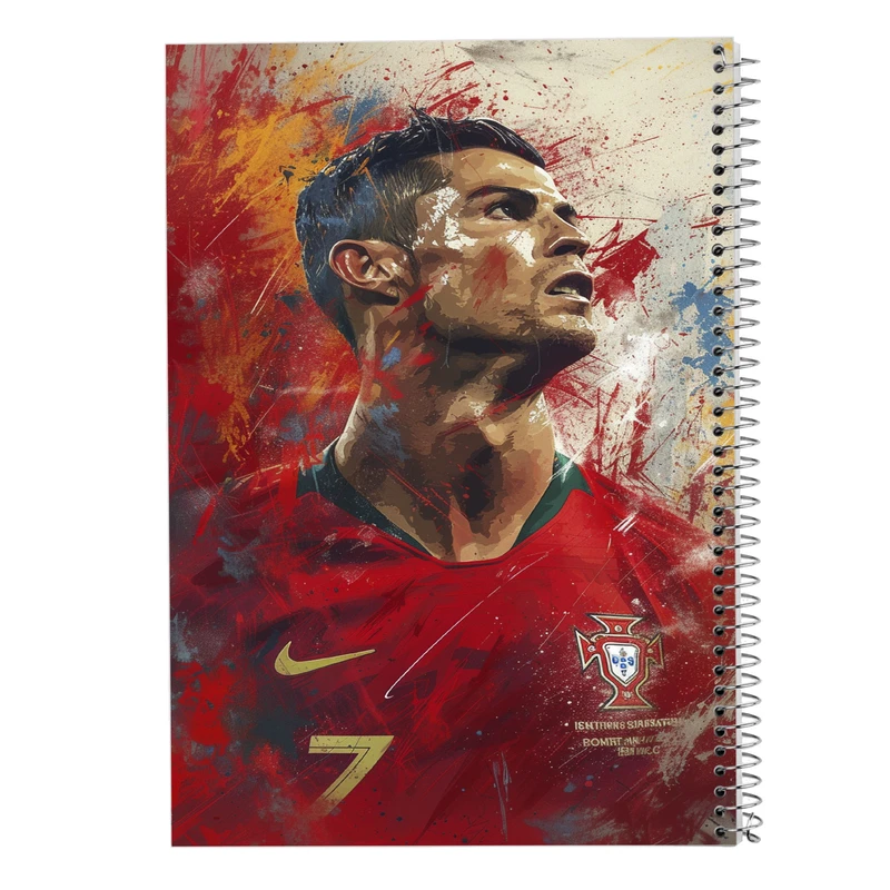 دفتر ژورنال نویسی 50 برگ مدوپد مدل نقطه ای طرح رونالدو ronaldo کد DF13488
