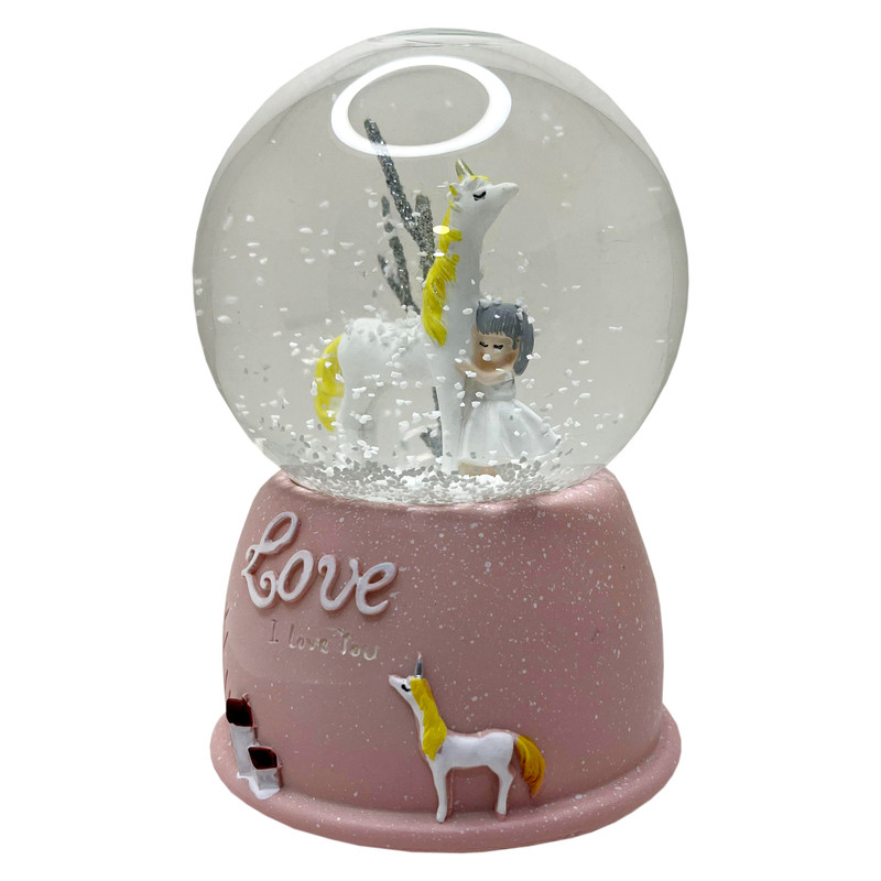 گوی موزیکال مدل پمپی شاهزاده و اسب طرح Love کد PA4045 گوی موزیکال مدل پمپی شاهزاده و اسب طرح Love کد PA4045
