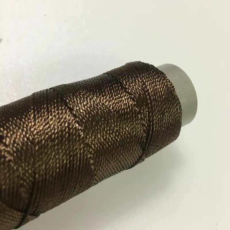 نخ دوخت چرم دوزی مدل ابریشمی DBrow100m سایز 10 طول 100 متر