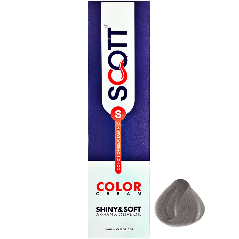 رنگ مو اسکاتس سری Ash شماره A7 حجم 100 میلی لیتر رنگ بلوند خاکستری روشن