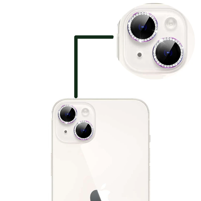 محافظ لنز دوربین گرین مدل Diamond مناسب برای گوشی موبایل اپل iphone 14 Plus / 14