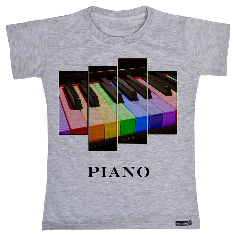 تی شرت آستین کوتاه پسرانه 27 مدل Piano کد MH54