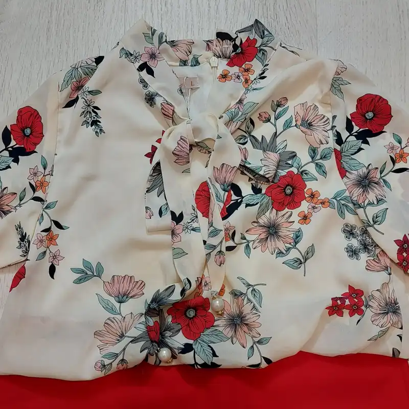 پیراهن دخترانه مدل مجلسی ASH569  رنگ قرمز