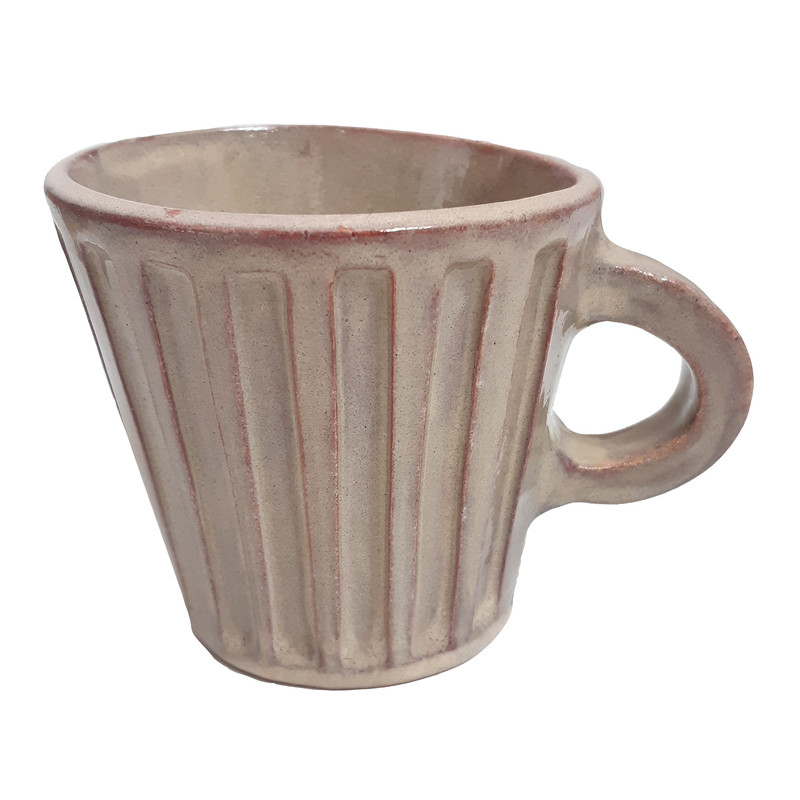 ماگ سفالی طرح برجسته 03
