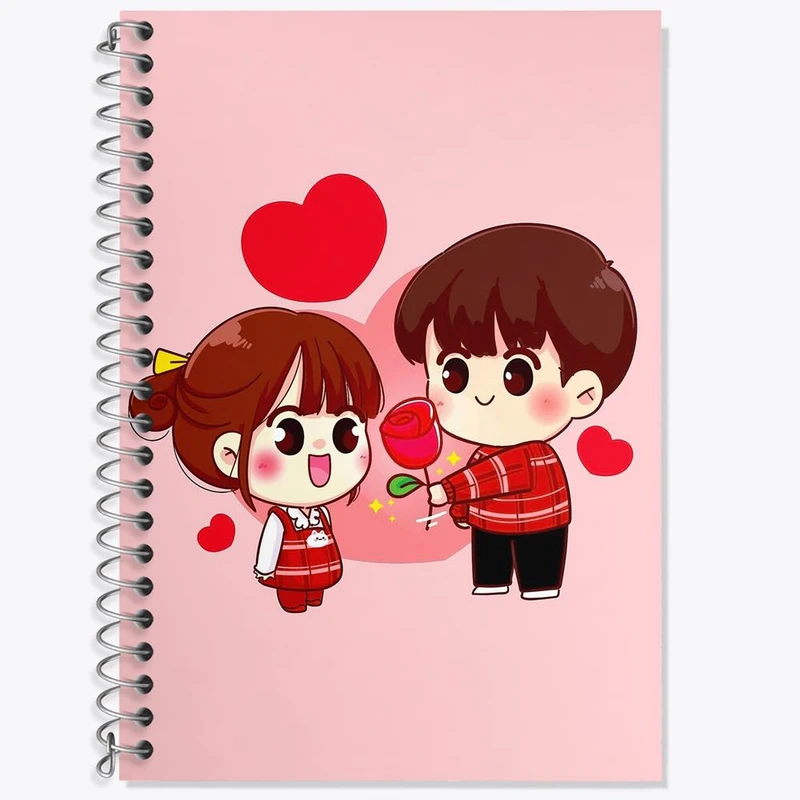 دفتر لغت 50 برگ خندالو مدل عاشقانه کد 27119