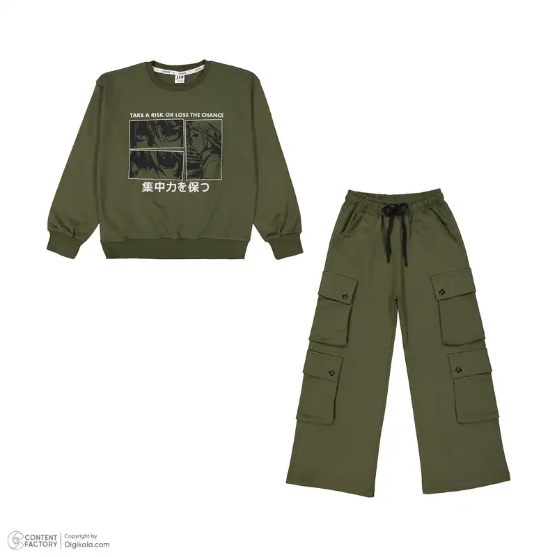 ست سویشرت و شلوار دخترانه لیو مدل 6832