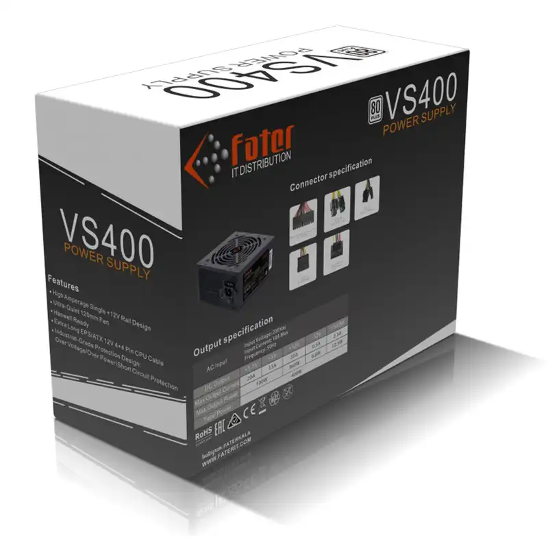 منبع تغذیه کامپیوتر فاطر مدل VS400