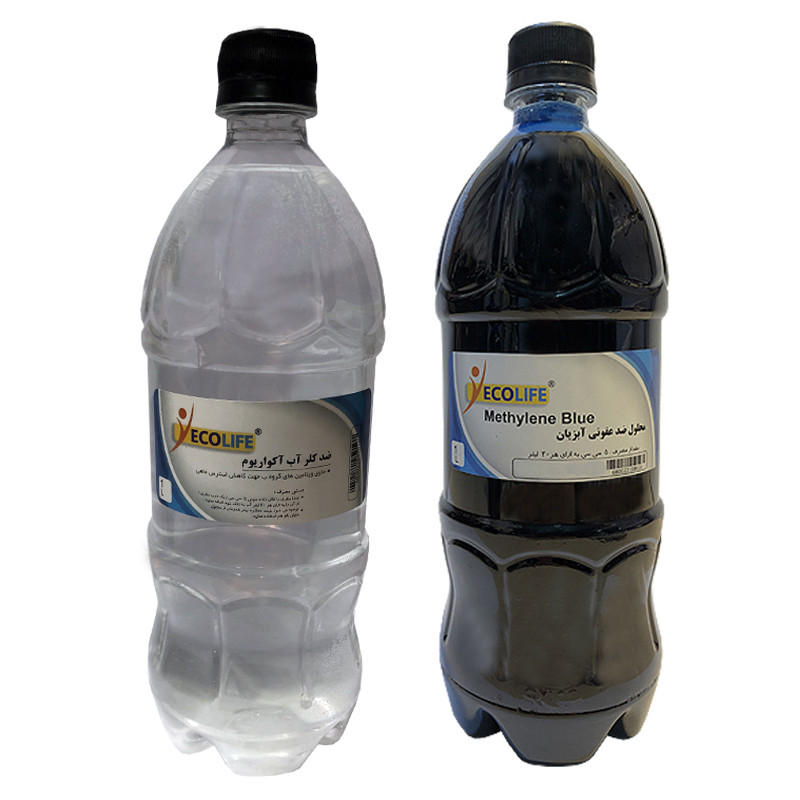 محلول ضد کلر آب و متیلن بلو آکواریوم اکولایف مدل لایف اوشن حجم 2000 میلی لیتر