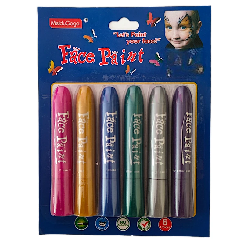 رنگ گریم صورت مدیوگاگا کد 45606 مجموعه 6 عددی