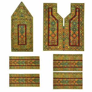 پارچه سوزن دوزی مدل Goldar-3010 مجموعه 6 عددی