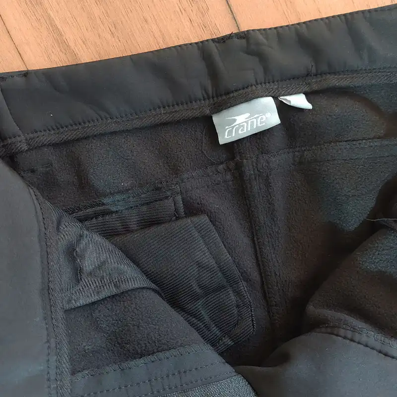 شلوار کوهنوردی زنانه کرین مدل گت دار تو کرکی رنگ مشکی