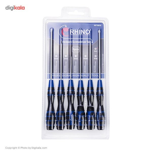 مجموعه پیچ گوشتی ساعتی رینو مدل RPT6035 ست 6 عددی
