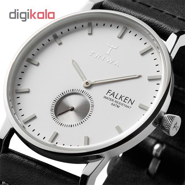 ساعت مچی عقربه ای تریوا مدل Ivory Falken Black -  - 3