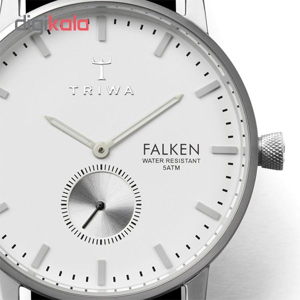 ساعت مچی عقربه ای تریوا مدل Ivory Falken Black