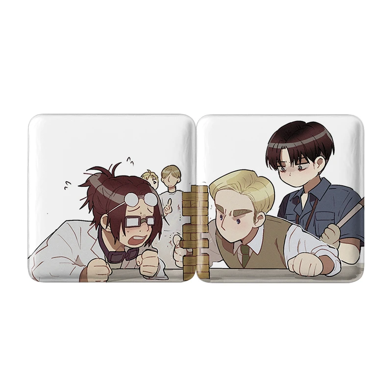 مگنت خندالو مدل لیوای و اروین و هانجی انیمه اتک آن تایتان Attack On Titan کد A189 مجموعه 2 عددی
