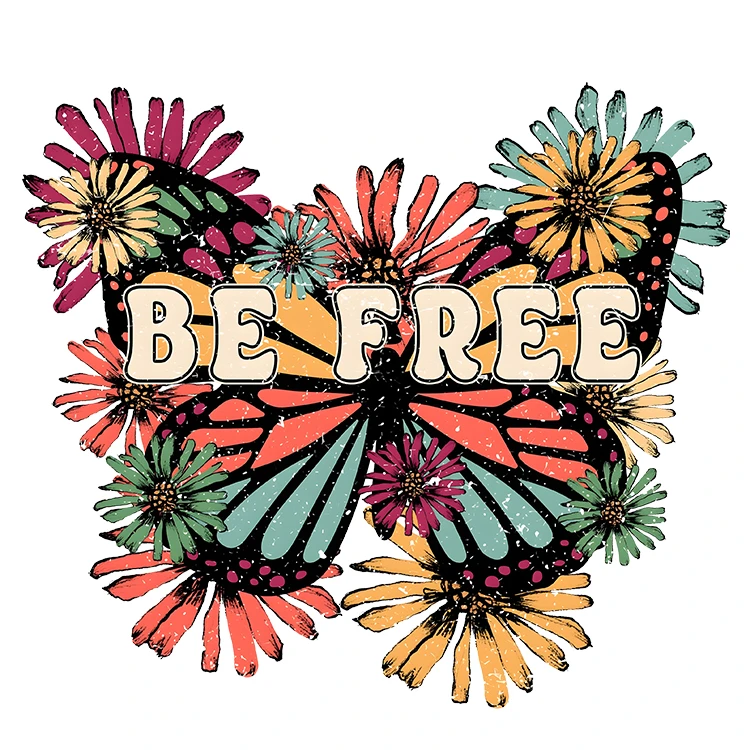 استیکر پارچه و لباس پاد آفرین مدل پروانه کد S6097