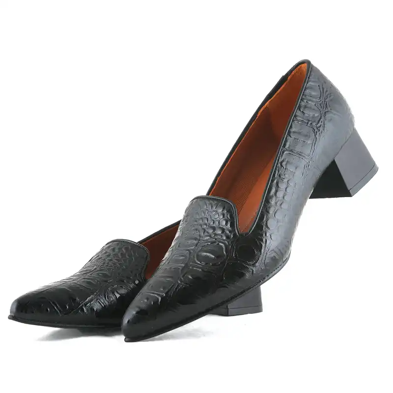 کفش زنانه چرم یلسان مدل دونا کد GAN-646-msk