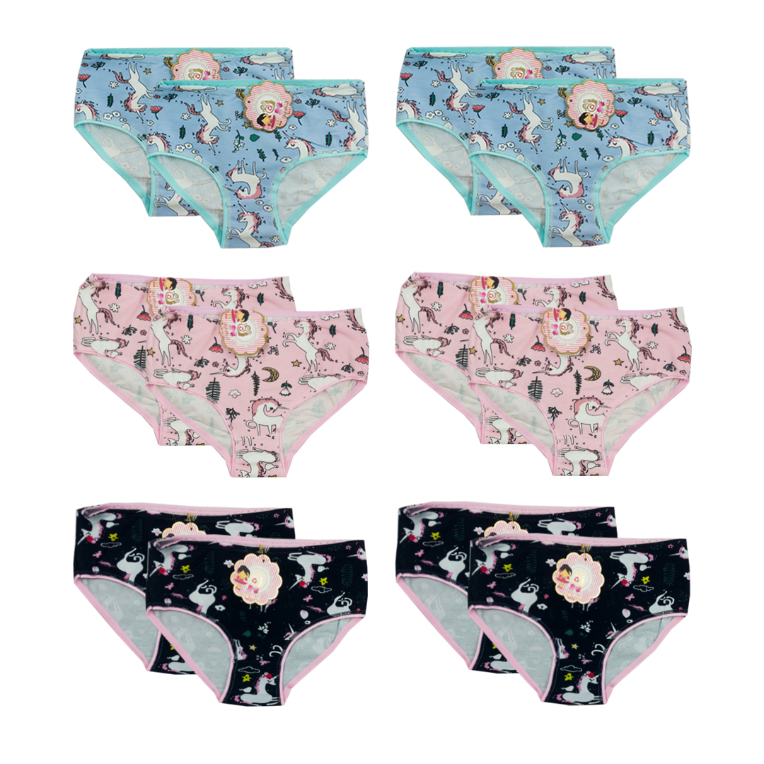 شورت دخترانه مدل 6599 مجموعه 12 عددی