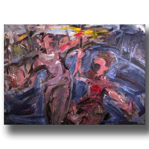 تابلو نقاشی اکرلیک مدل اوهام ناخوداگاه