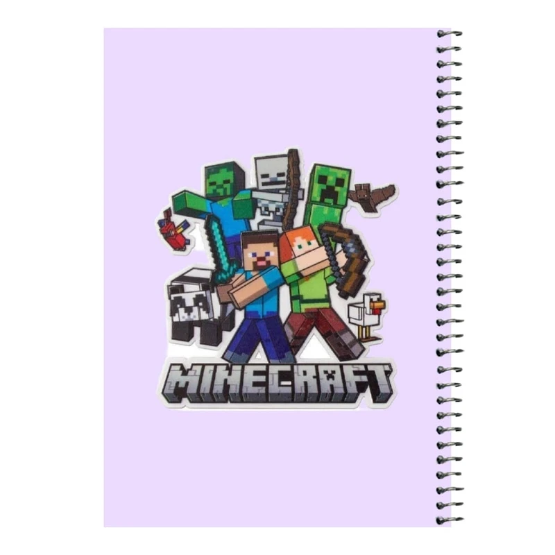 دفتر مشق 80 برگ اس جی مدل ماینکرفت کد۱۱   