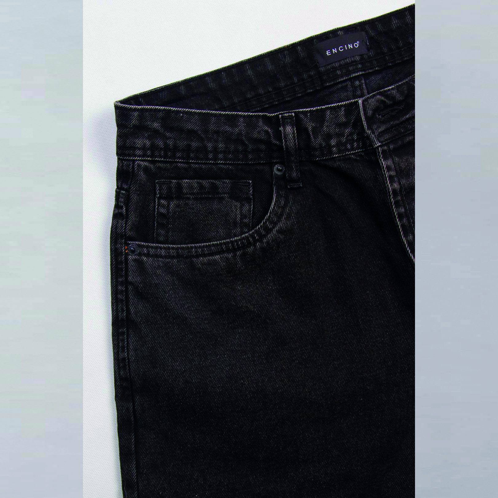 شلوار جین مردانه ان سی نو مدل مام زانو زاپ 211 رنگ ذغالی -  - 6
