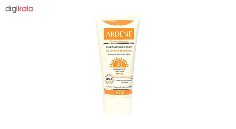 کرم ضدآفتاب رنگی آردن SPF 30 حجم 50 گرم