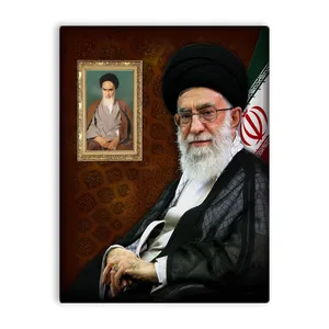 کاشی اطلس آبی طرح امام خامنه ای و امام خمینی مدل T5245