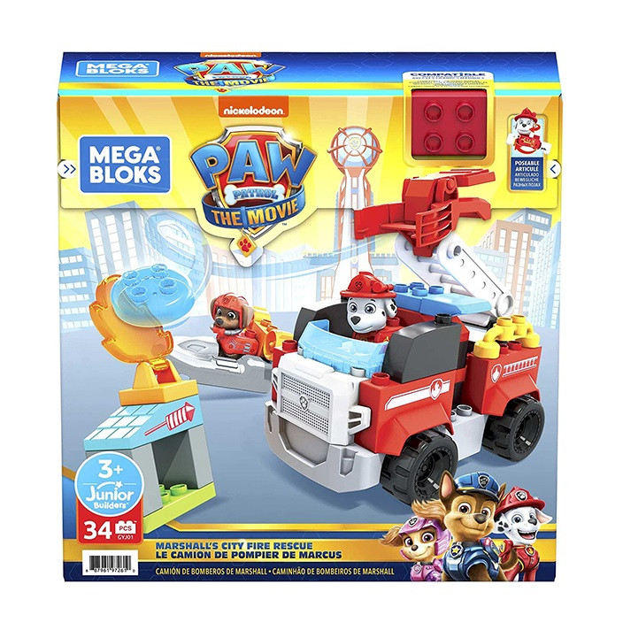 ساختنی مگابلاکس سری PAW Patrol مدل Marshall City Fire Rescue کد GYJ01