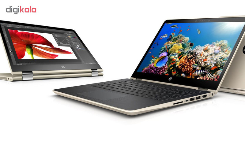 لپ تاپ 14 اینچی اچ پی مدل Pavilion x360 - 14-ba105 - A به همراه قلم نوری