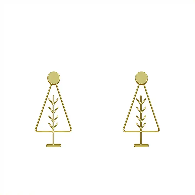 گوشواره طلا 18 عیار زنانه مدوپد مدل درخت کد GA1-15791