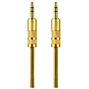 کابل AUX مدل metal-gold طول 1 متر
