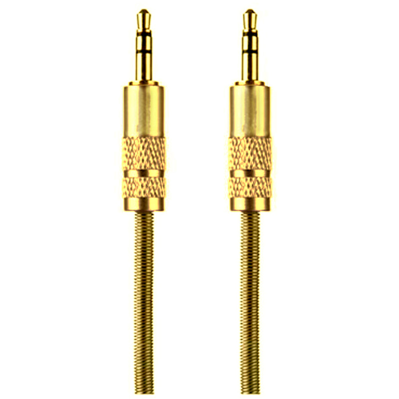 کابل AUX مدل metal-gold طول 1 متر