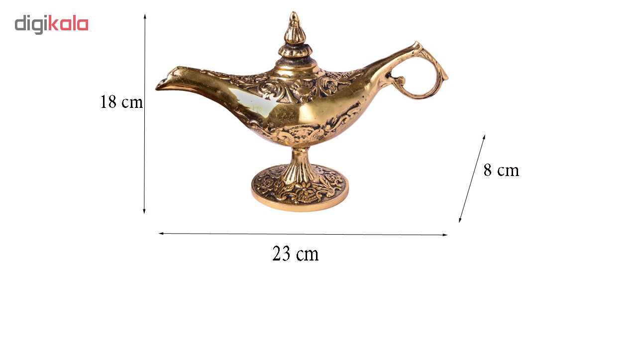 ماکت تزئینی برنزی مدل چراغ جادو کد 2