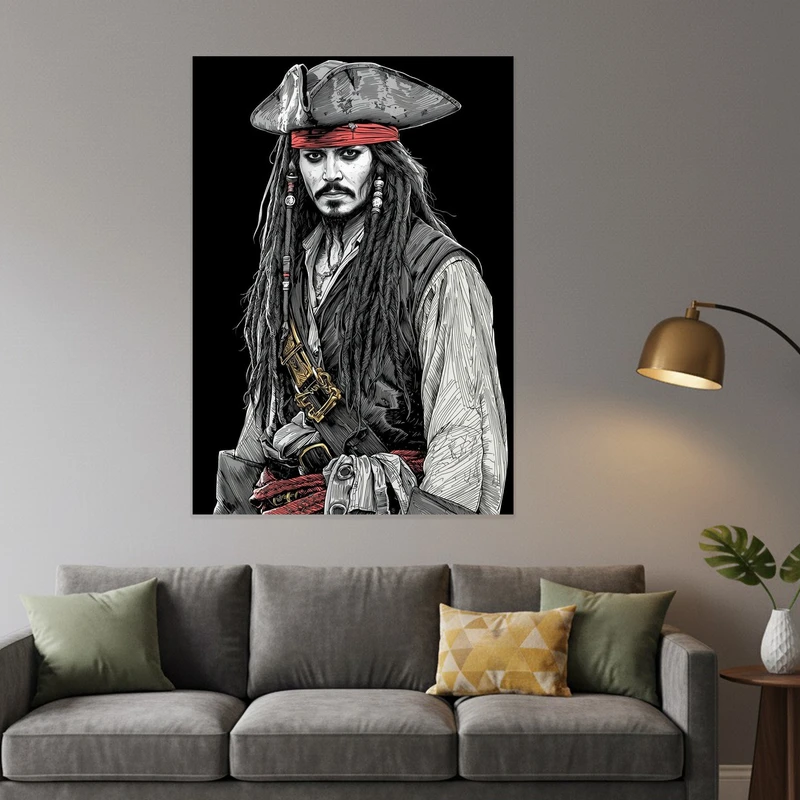 پوستر طرح جک اسپارو دزدان کارائیب مدل Jack Sparrow 11085