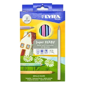 مداد رنگی 12 رنگ لیرا مدل مداد