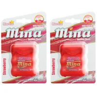 نخ دندان مینا مدل Strawberry Narrow بسته 2 عددی