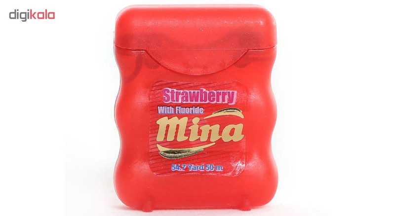 نخ دندان مینا مدل Strawberry Narrow بسته 4 عددی